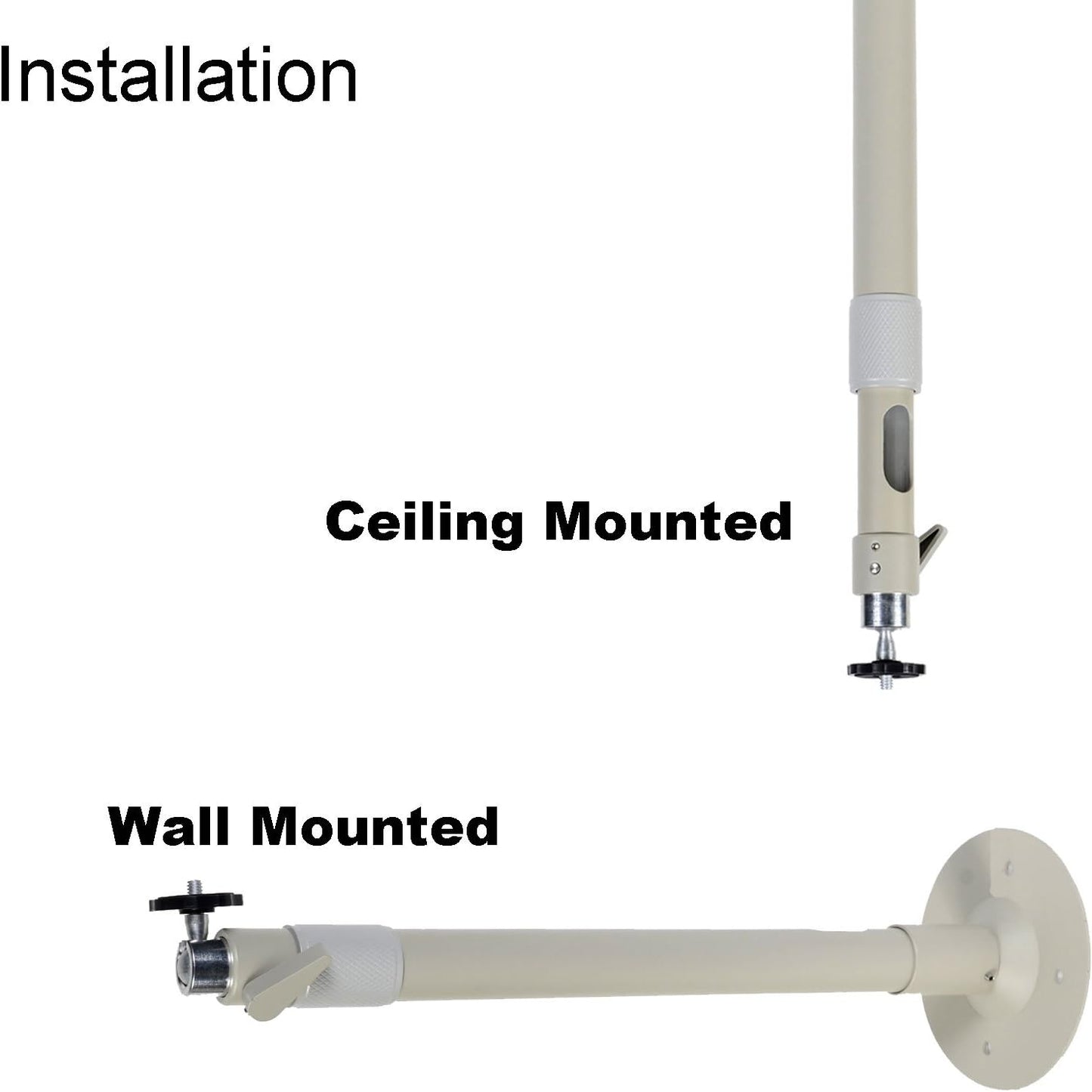 VideoSecu 1/4 20 MCB24 1XS Security Camera Wall Ceiling Mount Bracket Stand Tilt Swivel Mounting Device for Some Mini