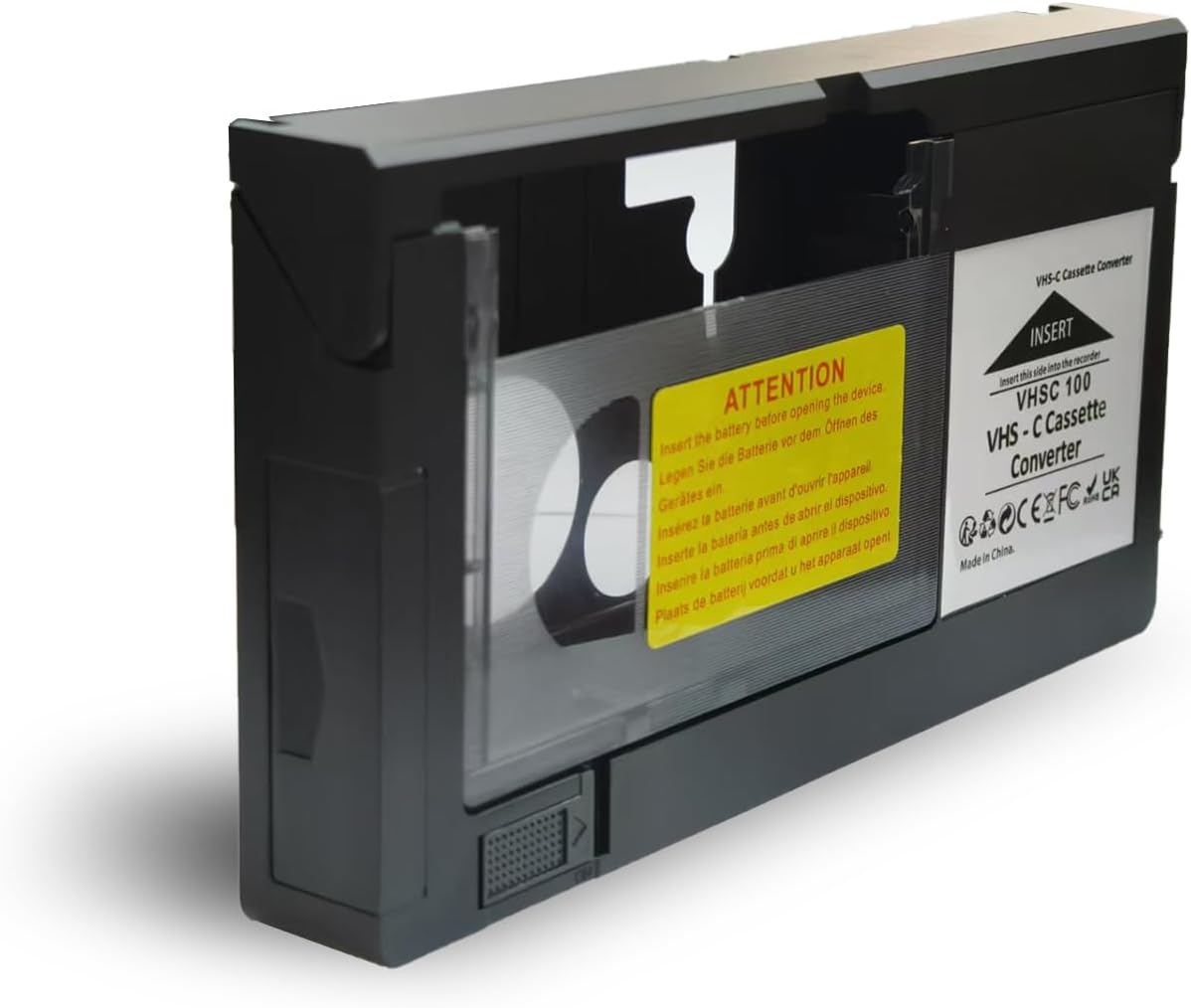 BECBOLDF Cassette Cassette 8mm Hi8 4 VHS-C Adapter Compatible with VHS-C SVHS Camcorders Motorized VHS Converter Not