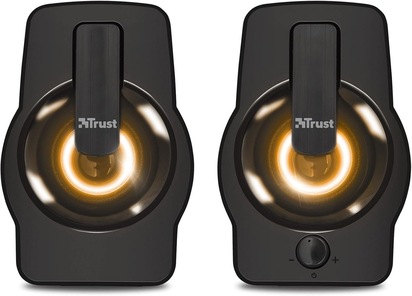 Trust 2.0 12 Gemi RGB LED PC Speakers for Computer and Laptop, W, USB Powered, Illuminated - Black