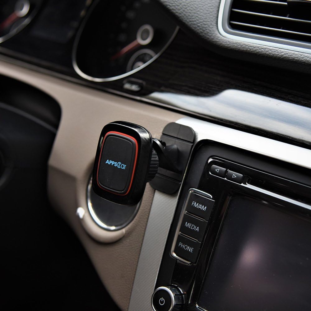 APPS2Car 360 Magnetic Phone Holder for Car, Dashboard Magnetic Car Mount, Rotation Magnet Phone Mount with Strong VHB