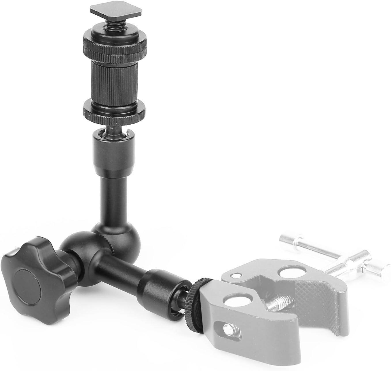 ChromLives 7'' 1/4'' Magic Arm, Articulating Magic Friction Arm Adjustable with Hot Shoe Mount Tripod Screw Compatible