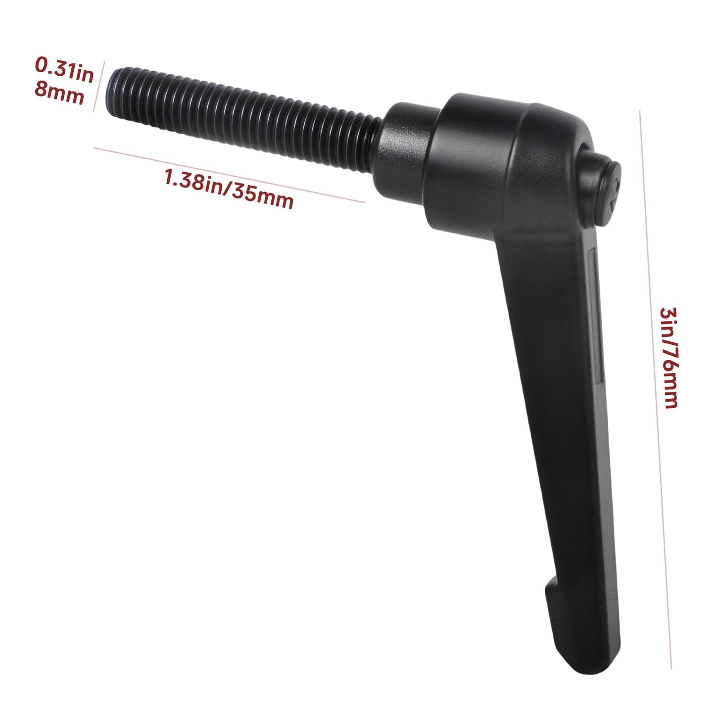 MUGLFPT Exercise Bike Horizontal Seat Bar Adjustment Lever , Compatible with Peloton Exercise Bike Replacement Handle, Adjustable Alloy L-Shaped Handle Accessory