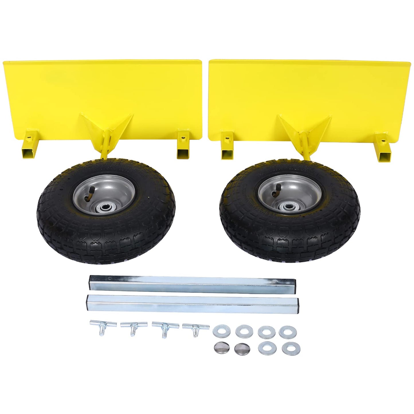 Heavy Duty Panel Dolly, Metal Panel Dolly with 10" Pneumatic Wheels Heavy Duty All Terrain Moving Cart with Adjustable Clamp Grip for Drywall Sheet Heavy Appliance & Material Handling Cart