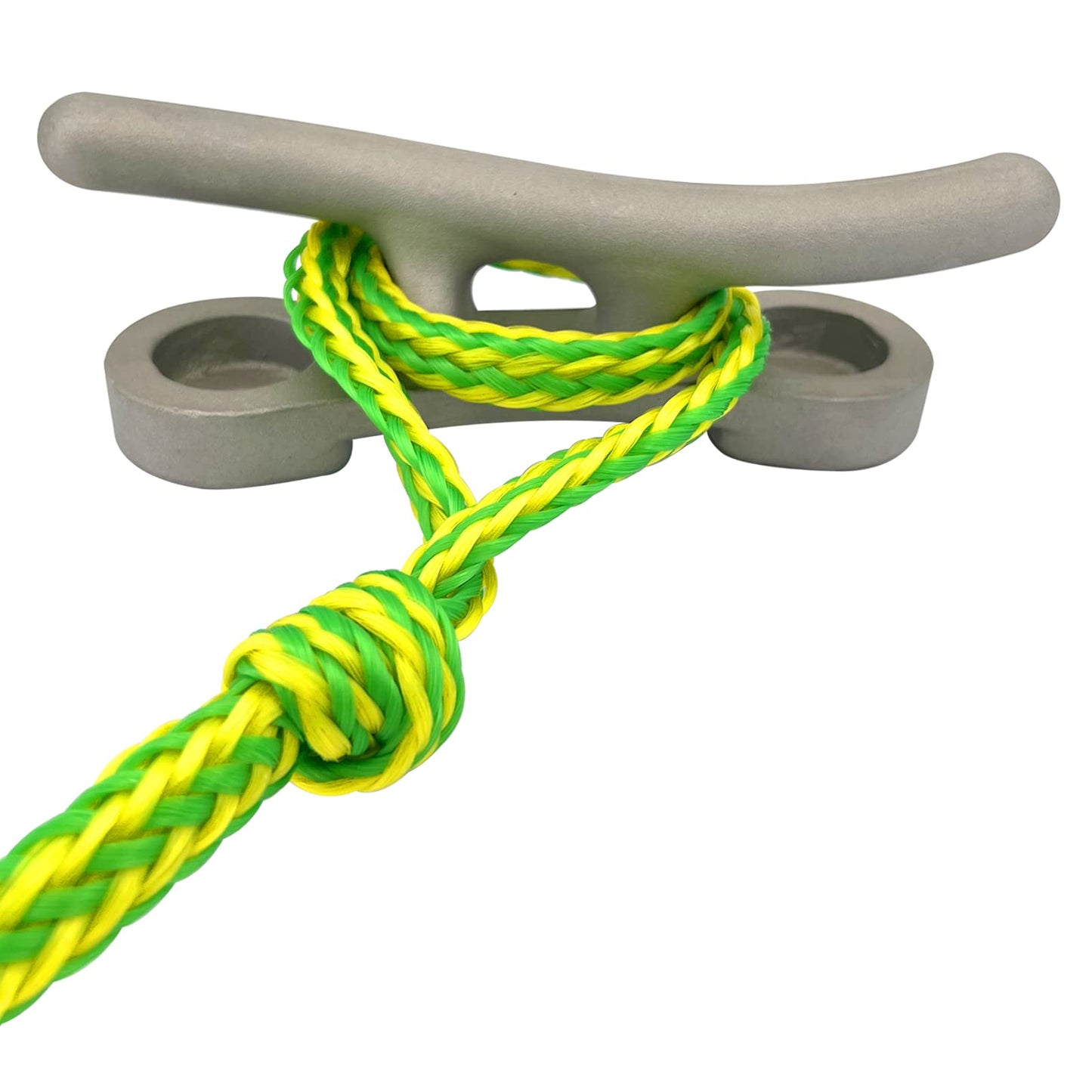 ISURE MARINE Kayak Tow Rope with Clip Dock Lines Heavy Duty Braided Line Ideal for Jet ski,watercraft Boat, Kayaking, Marine Sets of Two Ropes 1/2 Inch Diameter x 7ft Lengths Green