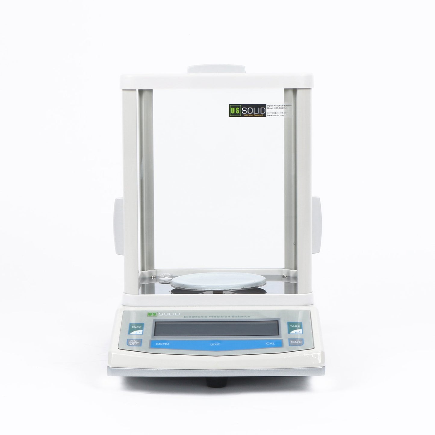 U.S. Solid Analytical Balance, 100g x 0.001g/1mg High Precision Lab Scale, Digital Balance - 5 Weighing Units, Glass Draftshield, RS232 Interface & Piece Counting, 200g Calibration Weight