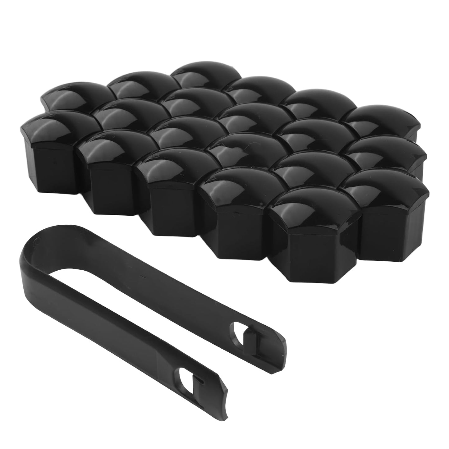 20PCS 21mm Lug Nut Covers with Disassembly Tool,Hex Lugnut Covers for Protecting & Decorating Wheel Bolts,Rust-Resistant Car Accessories Lug Nut Caps for Cars SUVs (21mm)
