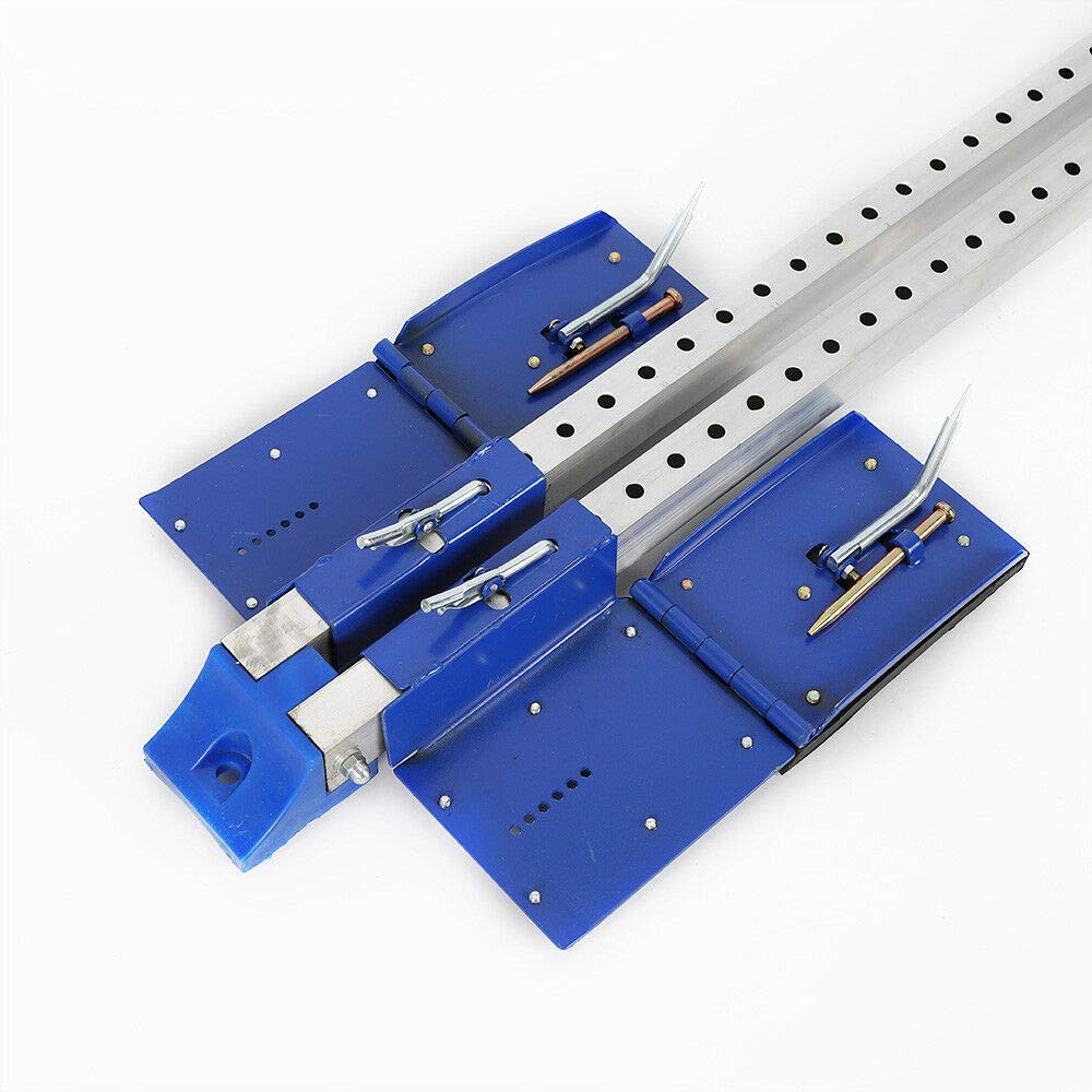 Starting Block,Athletics Scholastic Track Starting Block 6 Adjustable Starting Block Sprinter Pedals 21 Gears Fixed Nails Multi-Function Starting Block for Plastic Runway Cinder Track(Blue)