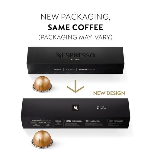 Nespresso Melozio Capsules - Medium Roast Coffee Pods for 7.8oz Brews | 30-Count Pack