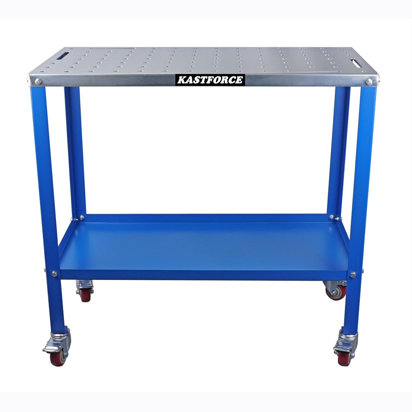 KF3017 Rust-Free 36”×18” Welding Table 1200 lbs Loading Capacity, Wedling Cart Universal Work Table with 5/8" Holes, Top Thickness up to 13Ga, Withstands Heat up to 1600 Fahrenheit