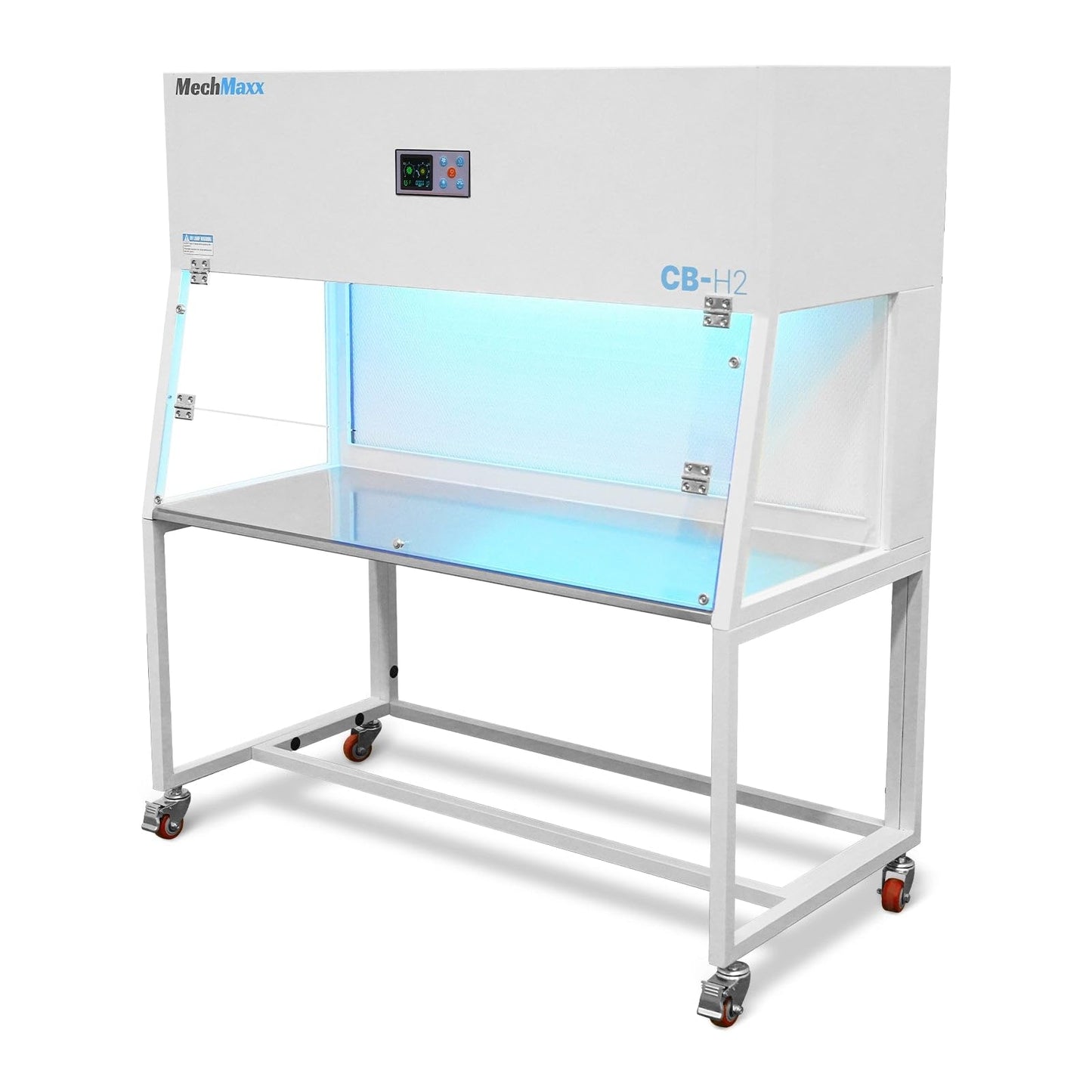 MechMaxx 53.5'' Wide Horizontal Laminar Flow Clean Bench with HEPA Filtration & UV Sterilization | ISO Class 5, CB-H2