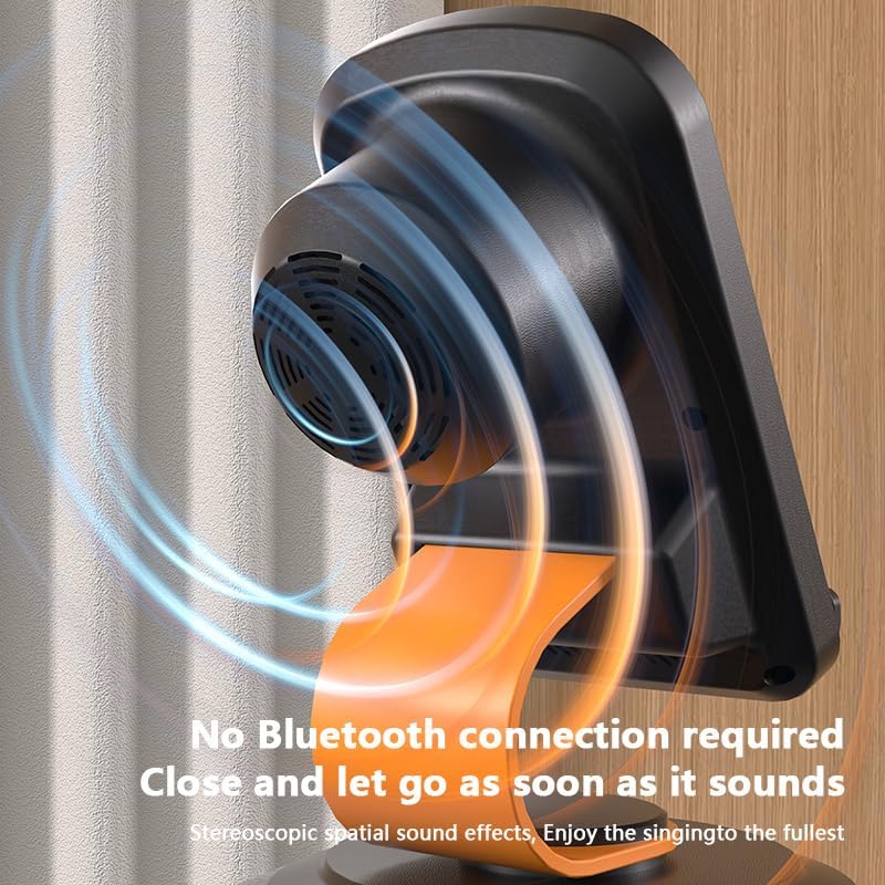 E I F E R 360 Wireless Induction Speaker, Bluetooth Speaker with Phone Stand, Adjustable Holder