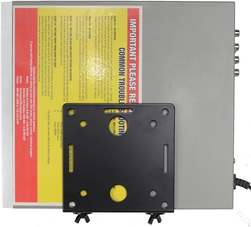 VideoSecu MTC02B 1QJ Adjustable Small Device Wall-Mounted Bracket for Cable Box Digital TV Media Players Game Consoles