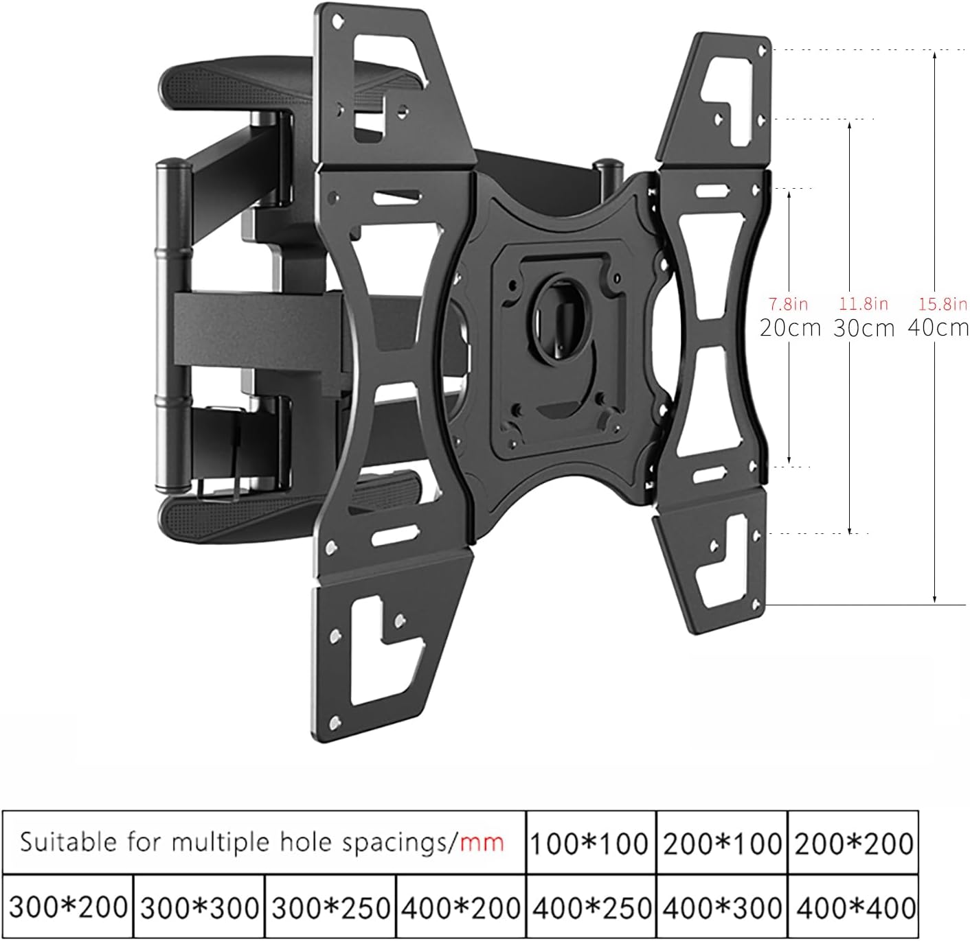 LeapMars 25-65 Inches 200 200 400 400 TV Wall Mount Bracket Adapter Monitor Stand Wall Mount for TVs Extension x to x
