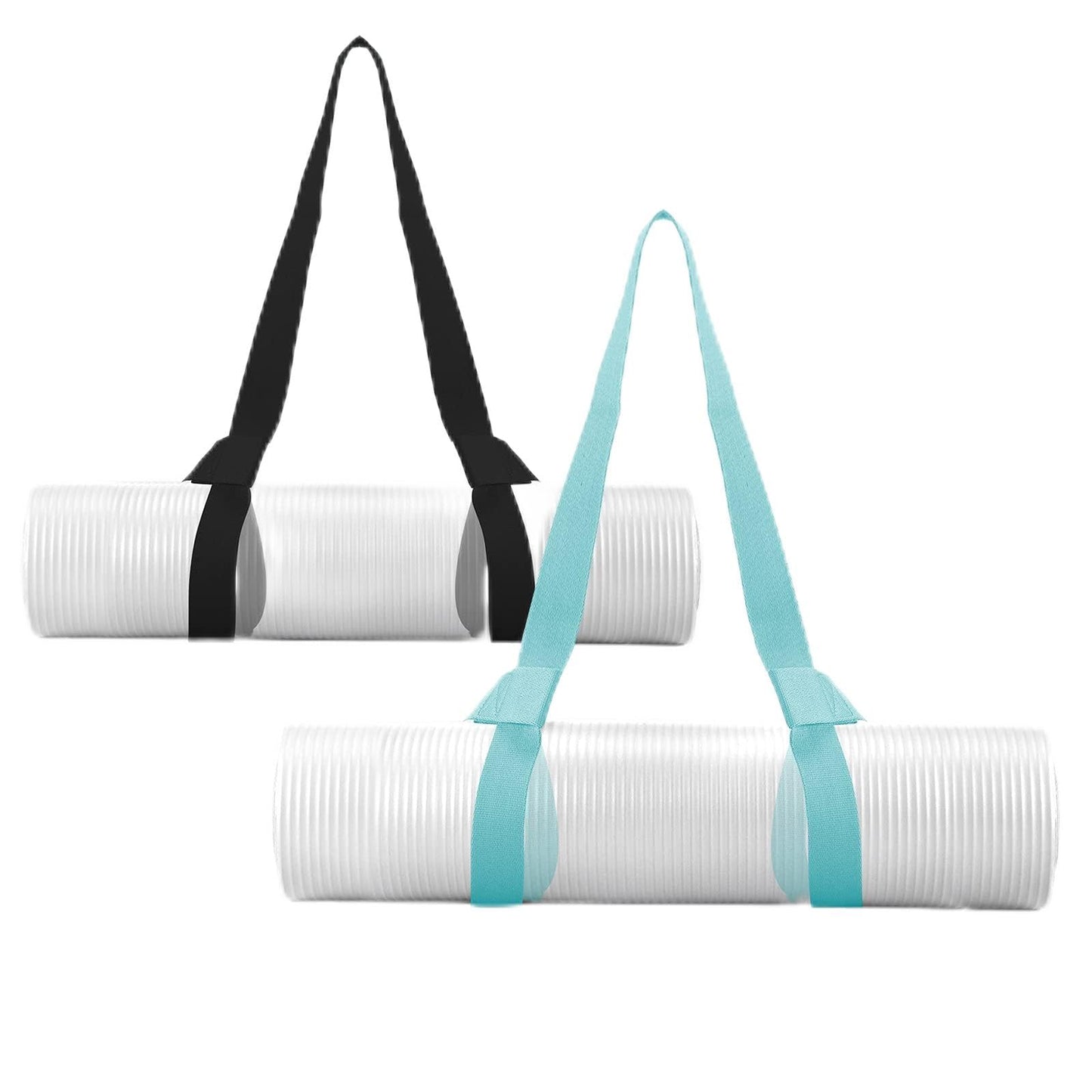 Yizerel 2 Packs Yoga Mat Strap for Carrying, Yoga Mat Carrier, Adjustable Sling for Yoga Mat Exercise Mat, Extra Thick Durable Comfy Silky Multi-Purpose, Strap Only