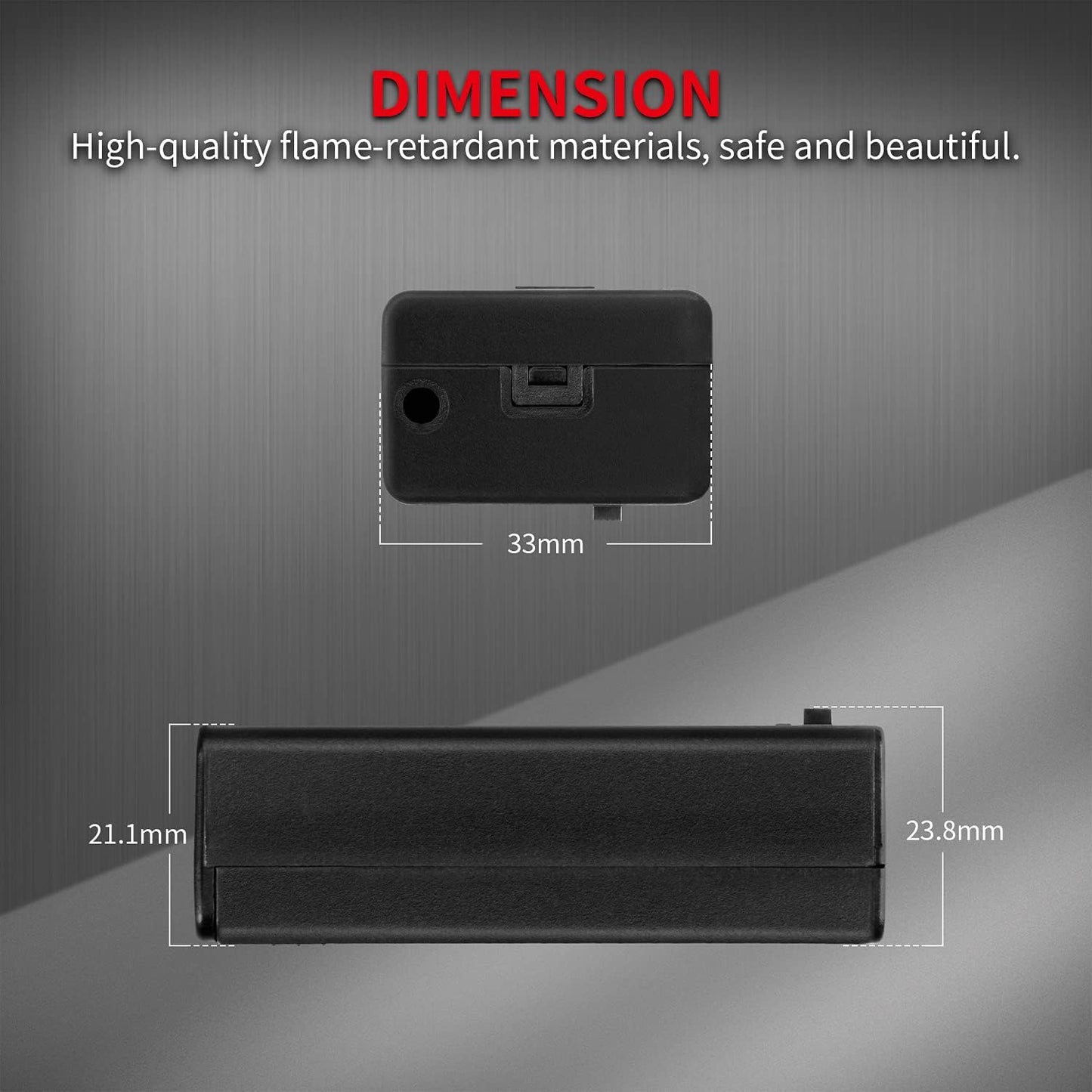DAIERTEK 9V 9 9V 9 -3Pack Battery Holder, Volt Battery Holder with ON/Off Switch Cover Lead Wires Battery Box Volt