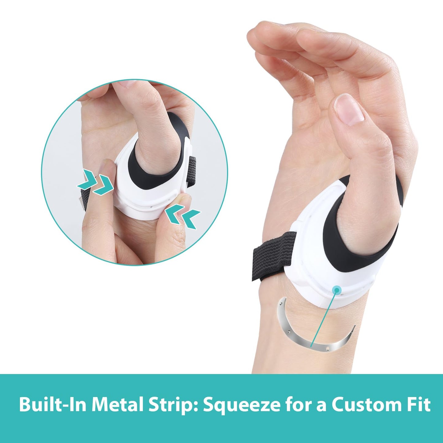 Gambo CMC Thumb Brace for Osteoarthritis, Upgrade Thumb Splint for Joint Pain, Tendonitis, and Arthritis Relief - Thumb Support Stabilizer for Active (Large, Left Hand)