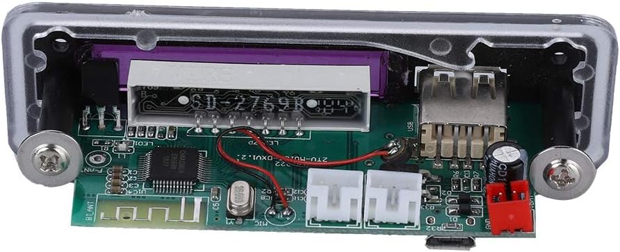 ASHATA MP3 5V/12V 5.0 MP3/WMA/WAV/FLAC/APE, Audio Decoder Board, DC Bluetooth Audio Decoder Module Support Colors