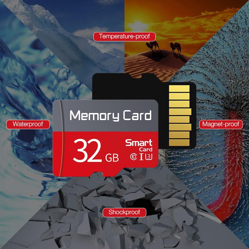 funxwe 32GB TF Card Flash Memory Card with SD Adapter, Ultra High Speed Memory TF Card