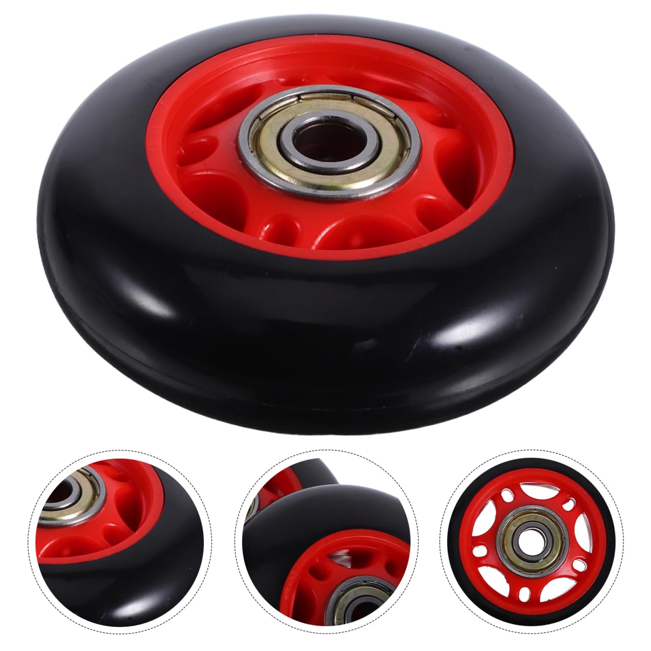 UKCOCO 4Pcs Durable Plastic Roller Wheels for Fitness Equipment Compatible with Treadmills and Stationary Bikes Easy to Move and Store Gym Replacement Parts for Home Exercise