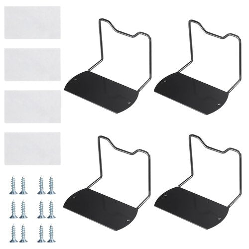 Jevuoyee 4 Pack Heavy-Duty Mattress Gripper, Reinforced & Extra-Long Retainer Bar, Metal Non-Slip Mattress Slide Stopper, Universal Fit for Most Bed Frames to Prevent Sliding (Black)