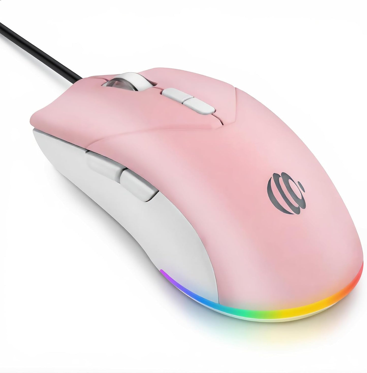 mobiproduct 1600 7 Wired Mouse, USB Computer Mouse DPI Mobile Optical Mouse Ergonomic Design Computer Mice with Cord