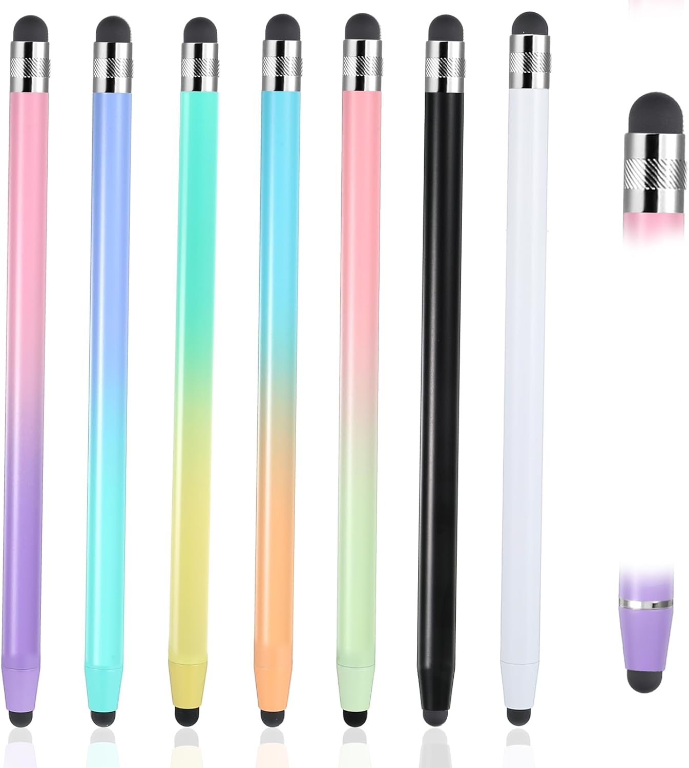 cobee 7 2 1 Pcs Stylus Pens, in Stylus Pen for Touchscreen Universal Tablet Pens High Sensitivity StylusPen with Double
