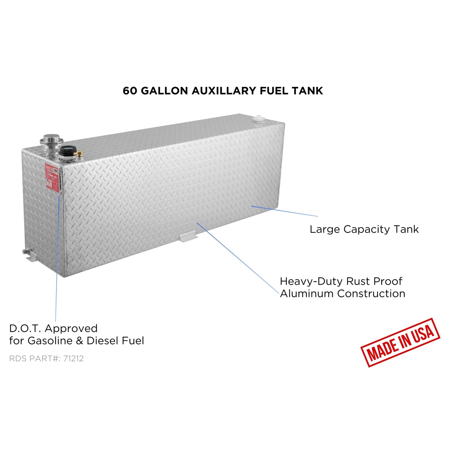 RDS MFG INC Fuel Tank - 60-Gallon