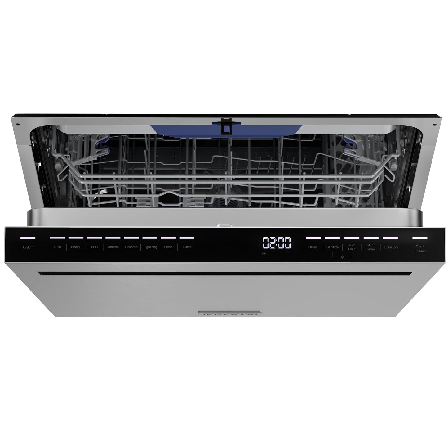 Empava 24” Built-in Dishwasher with Stainless Steel Tub, 15 Place Settings, 8 Wash Cycles, 3rd Racks, Auto Door Dry, 49 dB Quiet, ENERGY STAR Certified