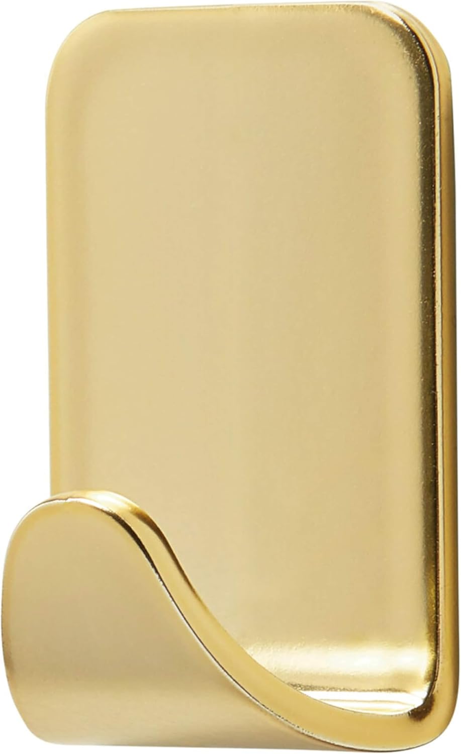 Command Small Metallic Hooks - Brass Color | Damage-Free Wall Hook with Adhesive Strips, Holds 0.5 lb