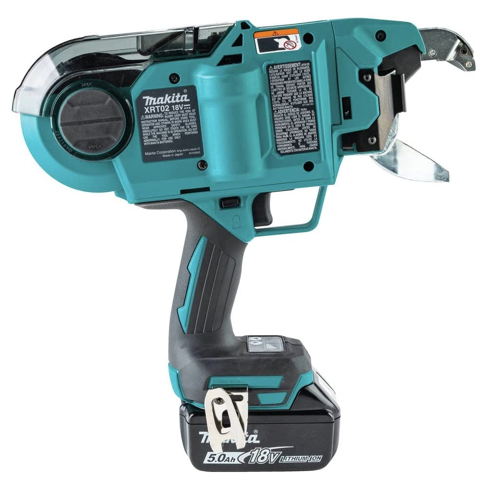 Makita XRT02TK 18V LXT® Lithium-Ion Brushless Cordless Deep Capacity Rebar Tying Tool Kit (5.0Ah)