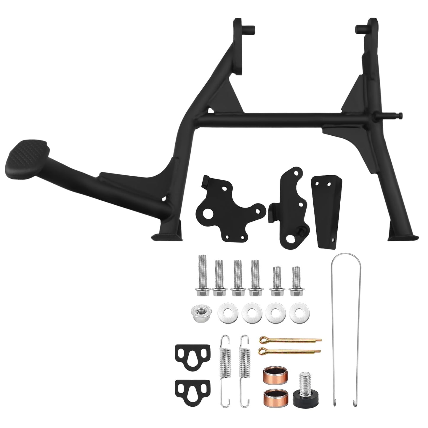 XIDAODIT Motorcycle Center Stand Kickstand and Skid Bash Plate Engine Underbody Guard Set for CFMOTO 450MT 450 MT MT450 IBEX 450 2024-2025
