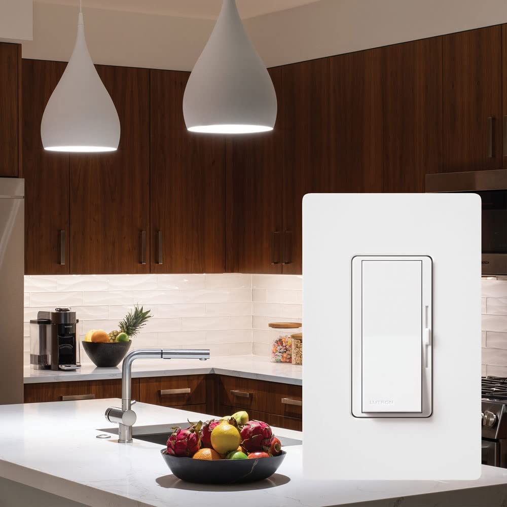 Lutron Diva Electronic Low Voltage Dimmer | 300-Watt, Single-Pole or 3-Way | DVSCELV-303P-MN, Midnight