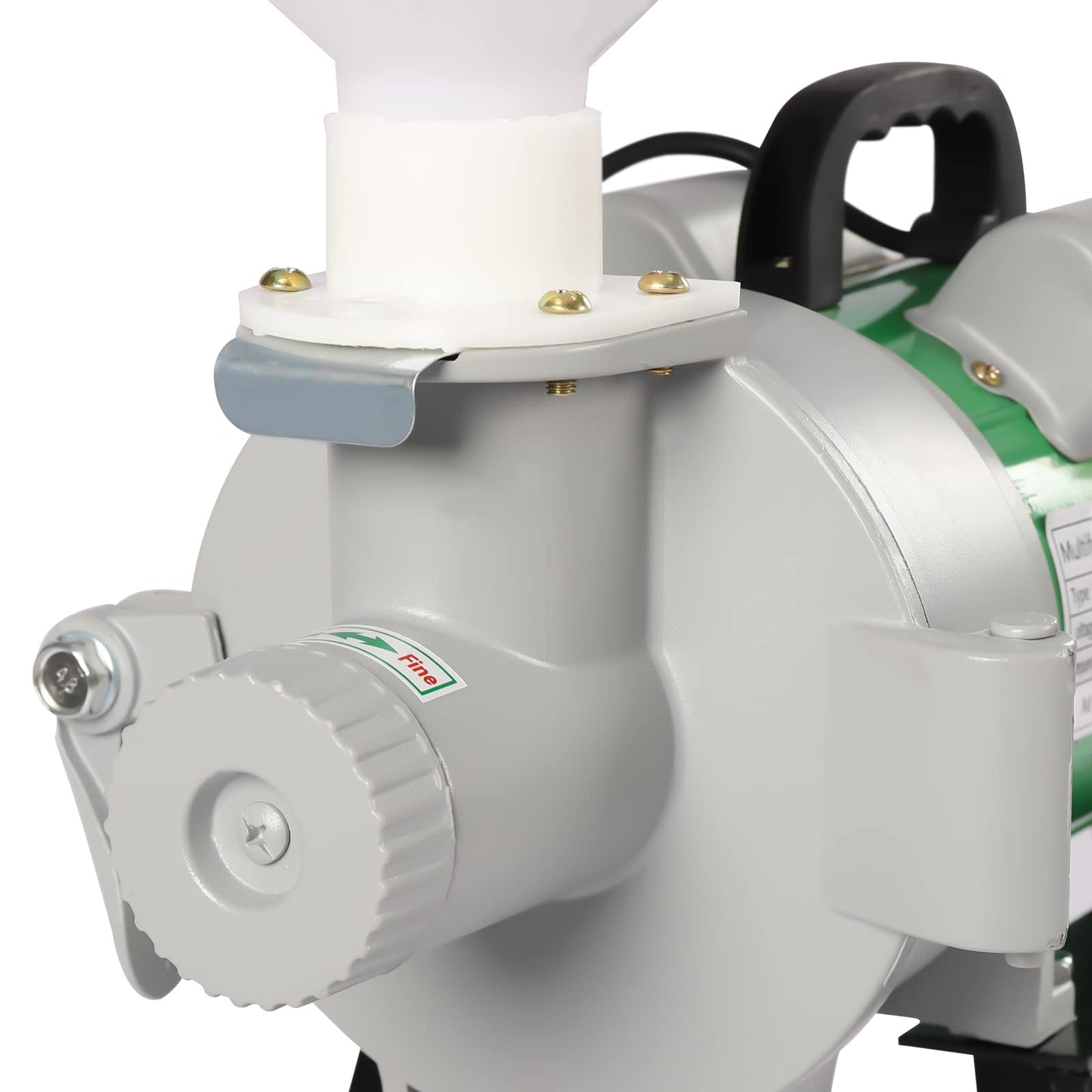 2200W Electric Grain Mill, Electric Corn Mill, Commercial Wet and Dry Grain Mill, Heavy Duty Mill, Grain Corn Wheat Feed Flour Soy Milk Mill with Funnel, 2800R/Min