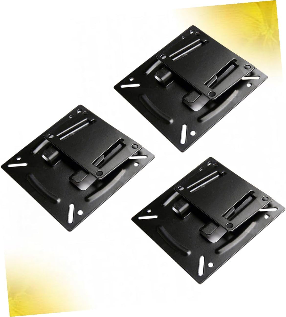 KICHOUSE 3pcs 14-24 Inch LCD Tv Wall Mount Bracket Metal Stand Holder Fixed Hanger Compatible with Flat Screen Displays