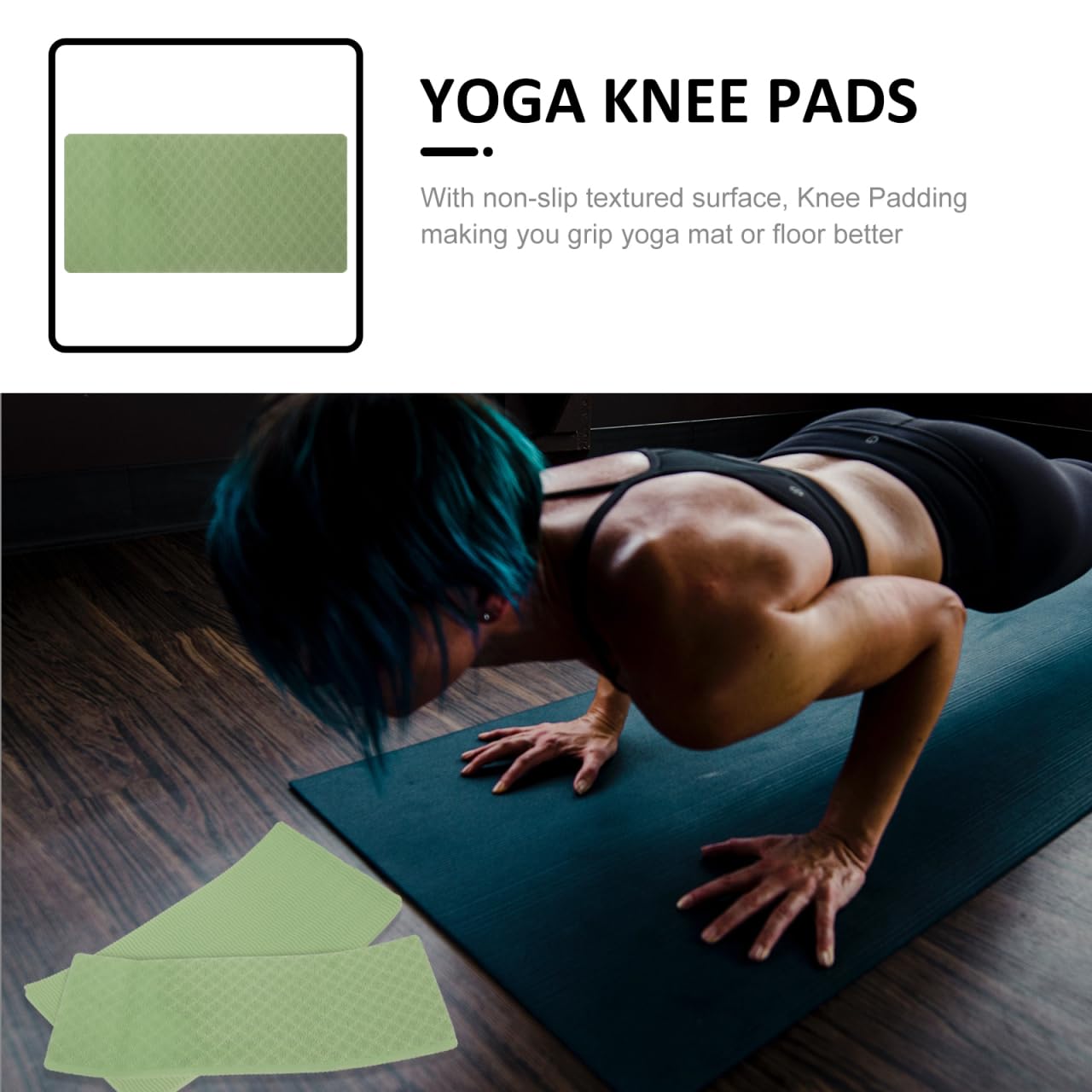 EXAOMBLE 1 Pair High-elastic Yoga Knee Pad and Elbow Cushion for Comfortable Support Non- Fitness Accessory for Yoga Kneeling and Thick Cushions