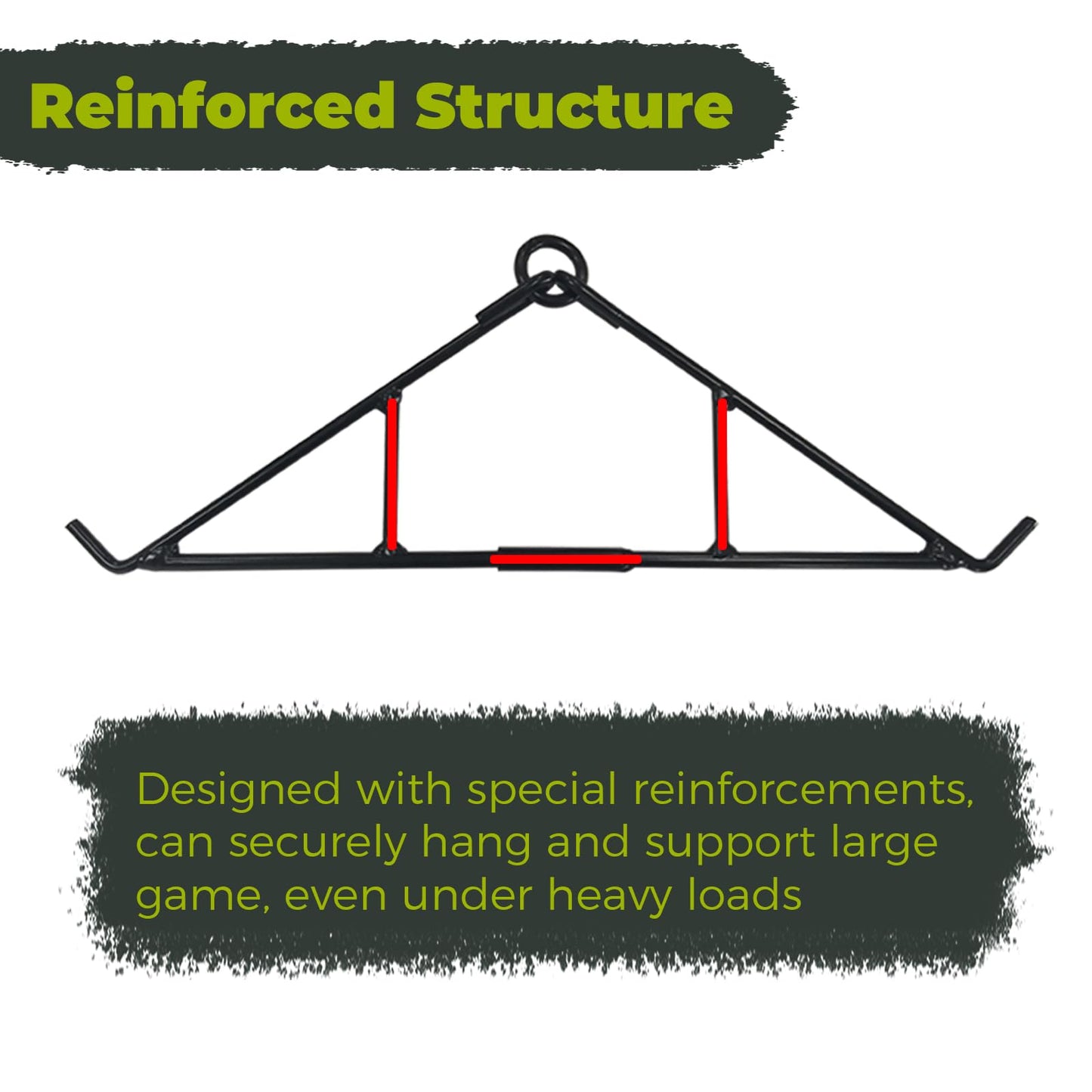 Highwild Game Hanging Gambrel & Hoist Kit with Pulleys & Rope - Deer Hanging Kit Max to 700 LB