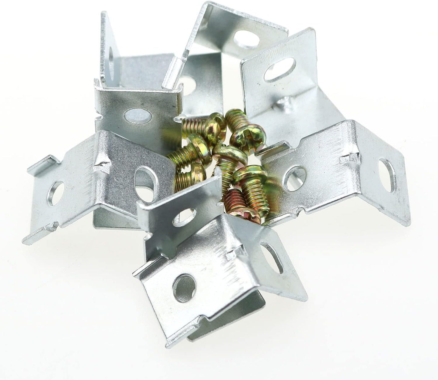 MEETOOT 8pcs MHS012 Power Supply Fixing Bracket Power Installation Accessories Switching Power Supply Mounting Brackets