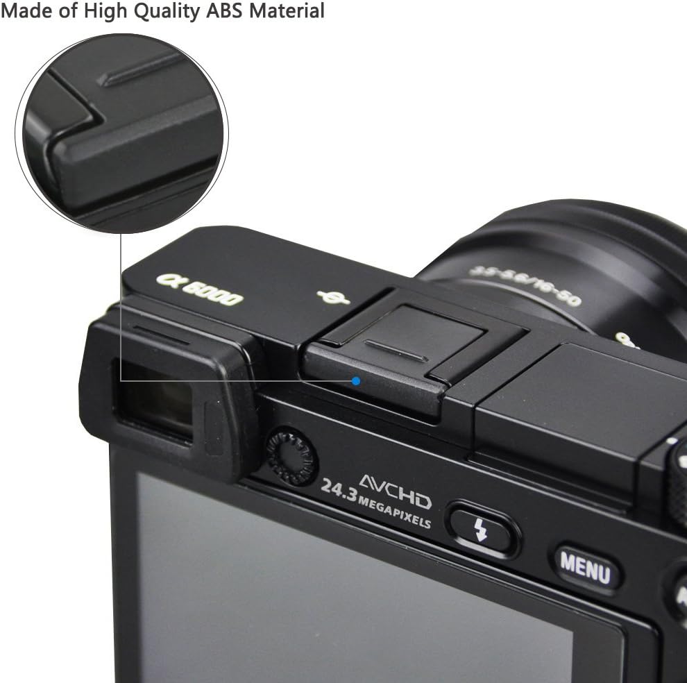 2-Pack FDA-EP20 FA-SHC1M A6700 JJC Eyecup Eyepiece Eye Cup & Hot Shoe Cover Cap for Sony Camera