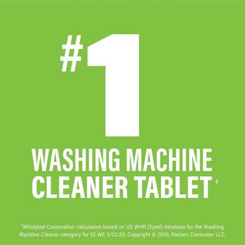Affresh Washing Machine Cleaner - Eliminates Odor-Causing Bacteria & Grime | 12 Time-Release Tablets, 1-Year Supply