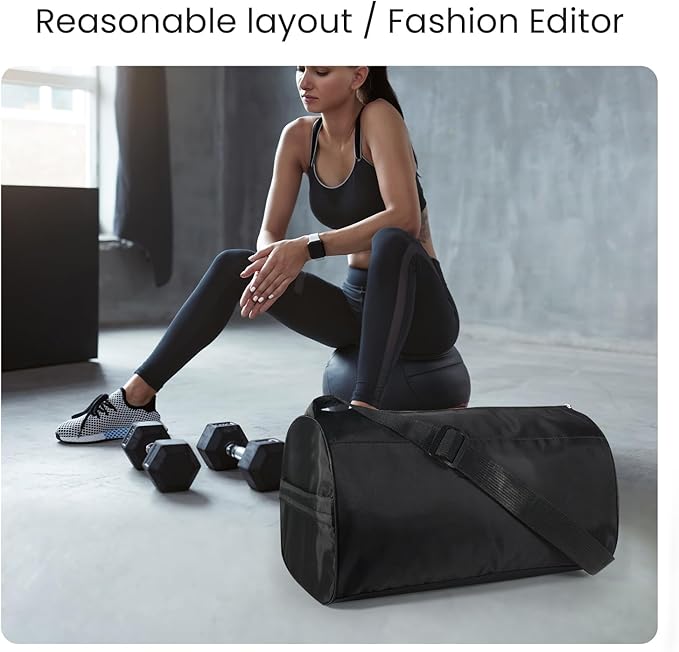 C&F BOGMOST Small Gym Bag for Women & Men,Small Lightweight Duffel Bag Carry On Bags Mini Duffel Travel Bag Waterproof Sports Bags for Workout/Sport/Travel, Deep purple