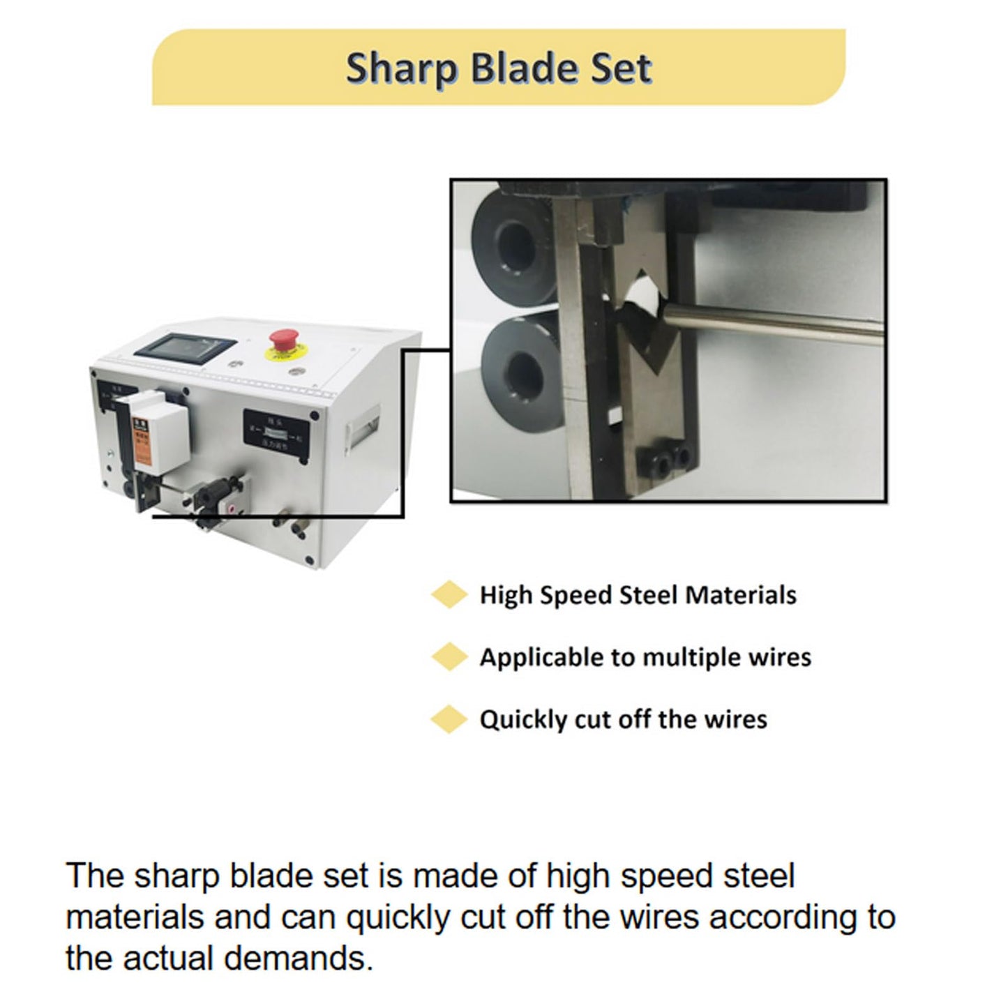 INTBUYING Electrical Wire Stripper Machine for BVR Single Wire Microcomputer-Controlled 3000-8000 pcs/h 110V 500W Cutting Length 0.03In-327FT