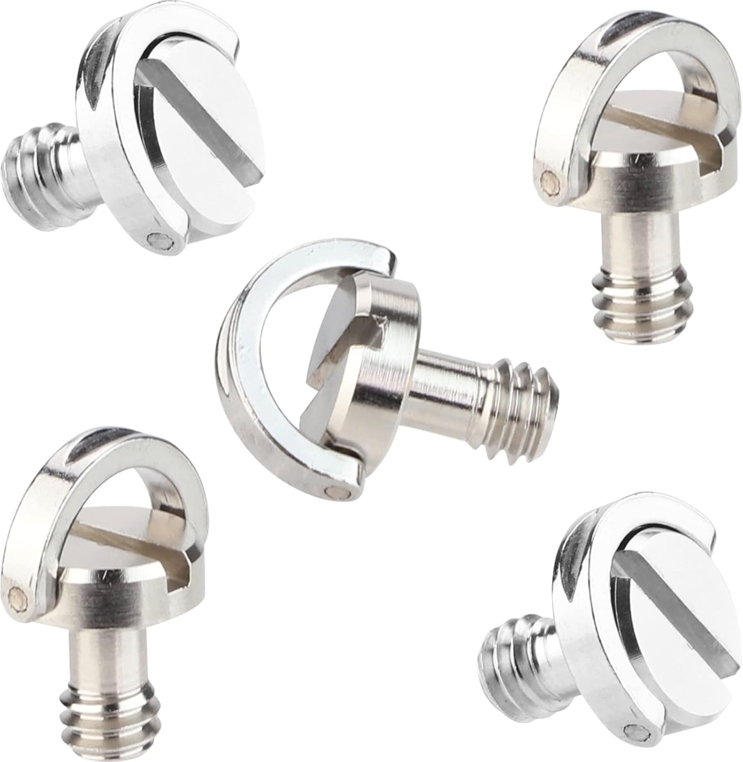 Leftfoto 1/4 Inch D-Ring.-5 Quick Release Screw Tripod Screw DSLR Camera Rig Accessories Wich pcs.