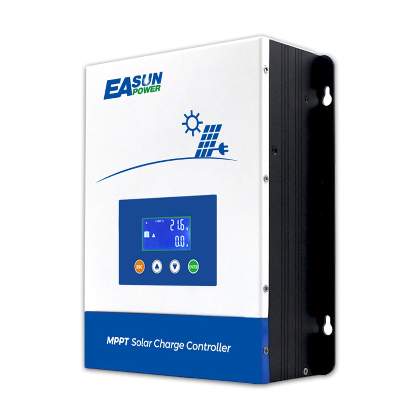 POWLAND 100A MPPT Solar Charge Controller,12V/24V/36V/48V Auto,Max Input 150V LCD Display Regulator Intelligent Regulator Charge Controller
