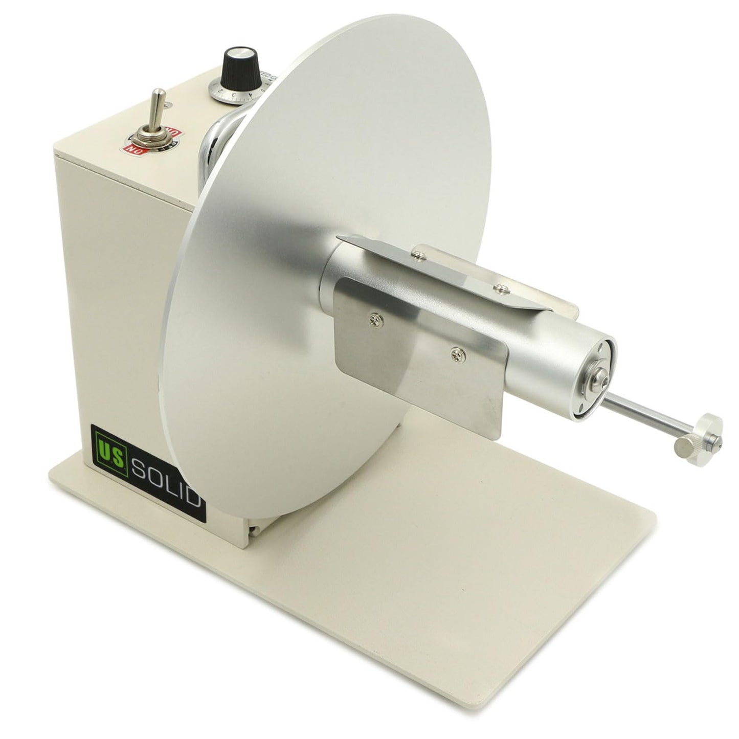 U.S. Solid Automatic Label Rewinder, High-Speed 8 inch/s Bidirectional, Heavy Duty All-Metal Frame, for 1.5"/3" Core & 5.12" Width, 110V–240V, for Packaging, Printing & Warehouse Use