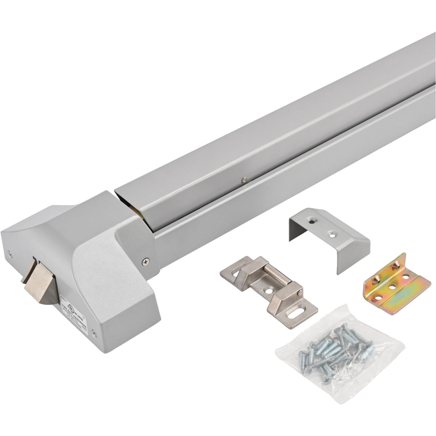 Commercial Panic Exit Device with Push Bar and Exterior Lever Handle, UL10C & ANSI Grade 1 Certified, ADA Compliant Emergency Exit Door Hardware for Safety & Durability (211P-With Lever Handle)