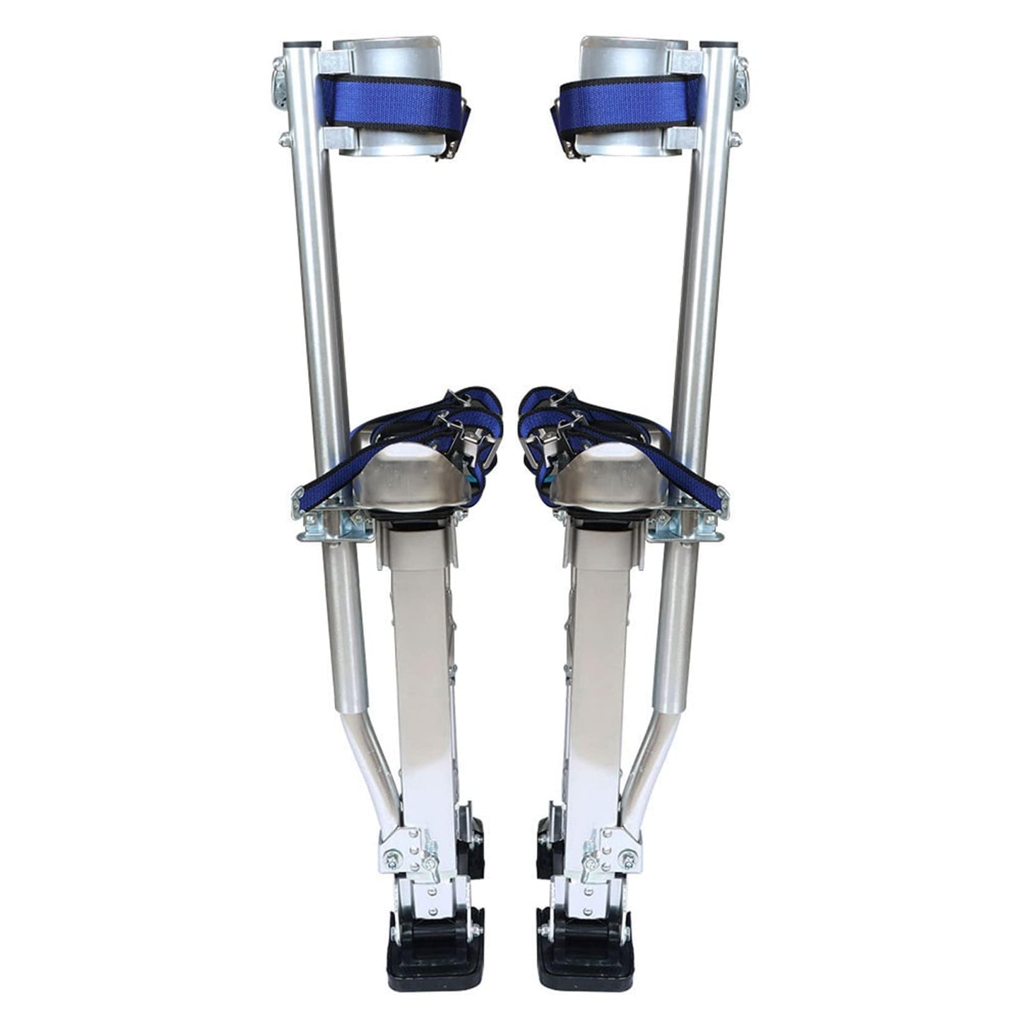 findmall 18-30 Inch Drywall Stilts Grade Adjustable Aluminum Tool Stilt for Painting or Cleaning - Silver
