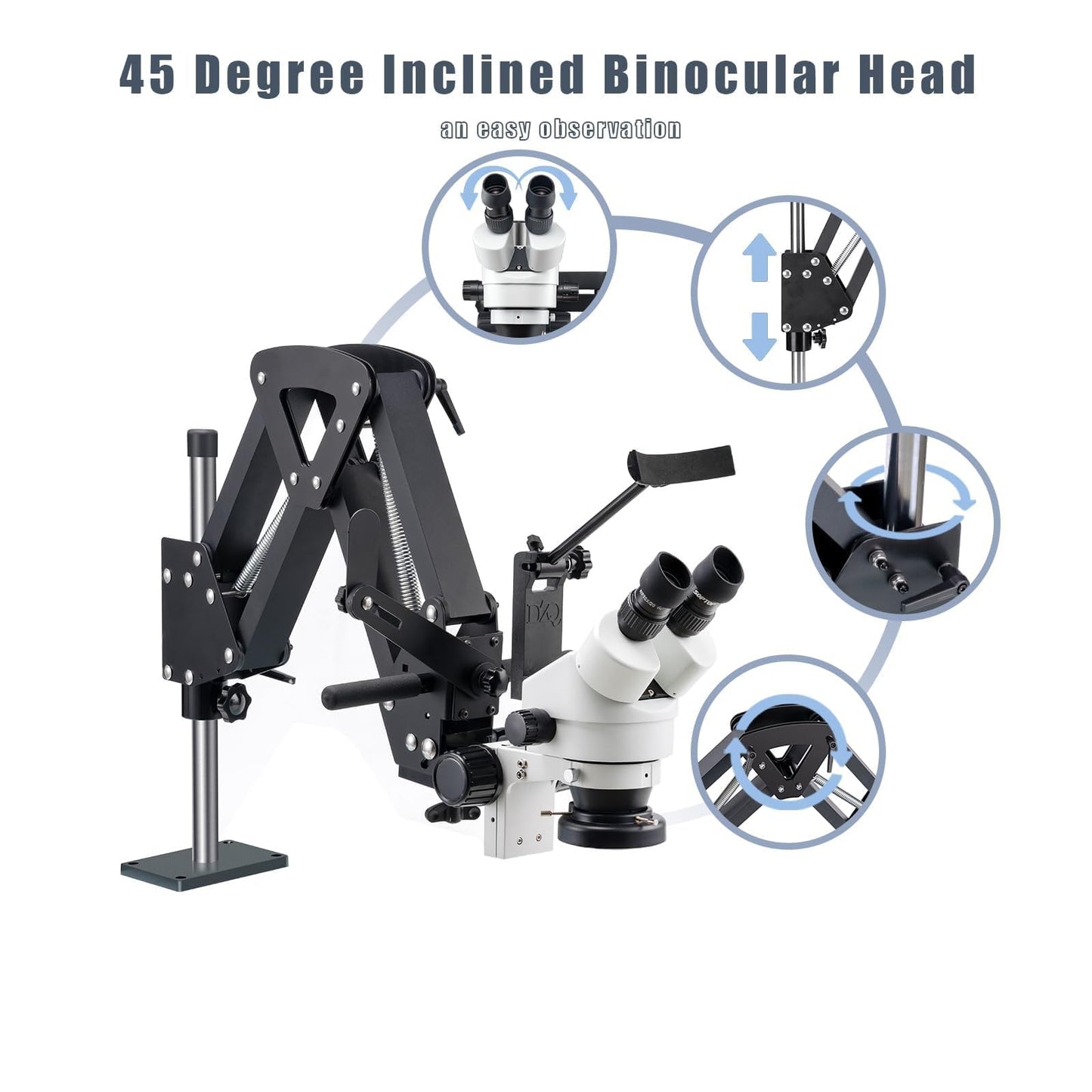 ZQ-1X Jewelry Microscope with 5in Ball Vise