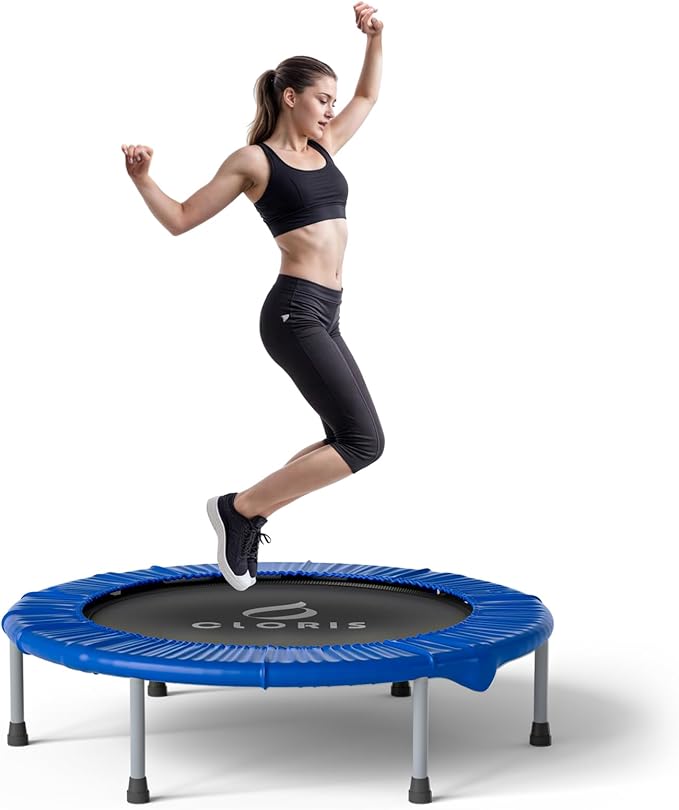 CLORIS 36'' Foldable Mini Trampoline - Max Load 170lbs, Rebounde Trampoline for Adults Indoor/Outdoor Fitness Body Exercise