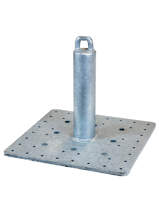 Malta Dynamics Made in USA Galvanized Roof Anchor 12" Top Loop, OSHA/ANSI Compliant