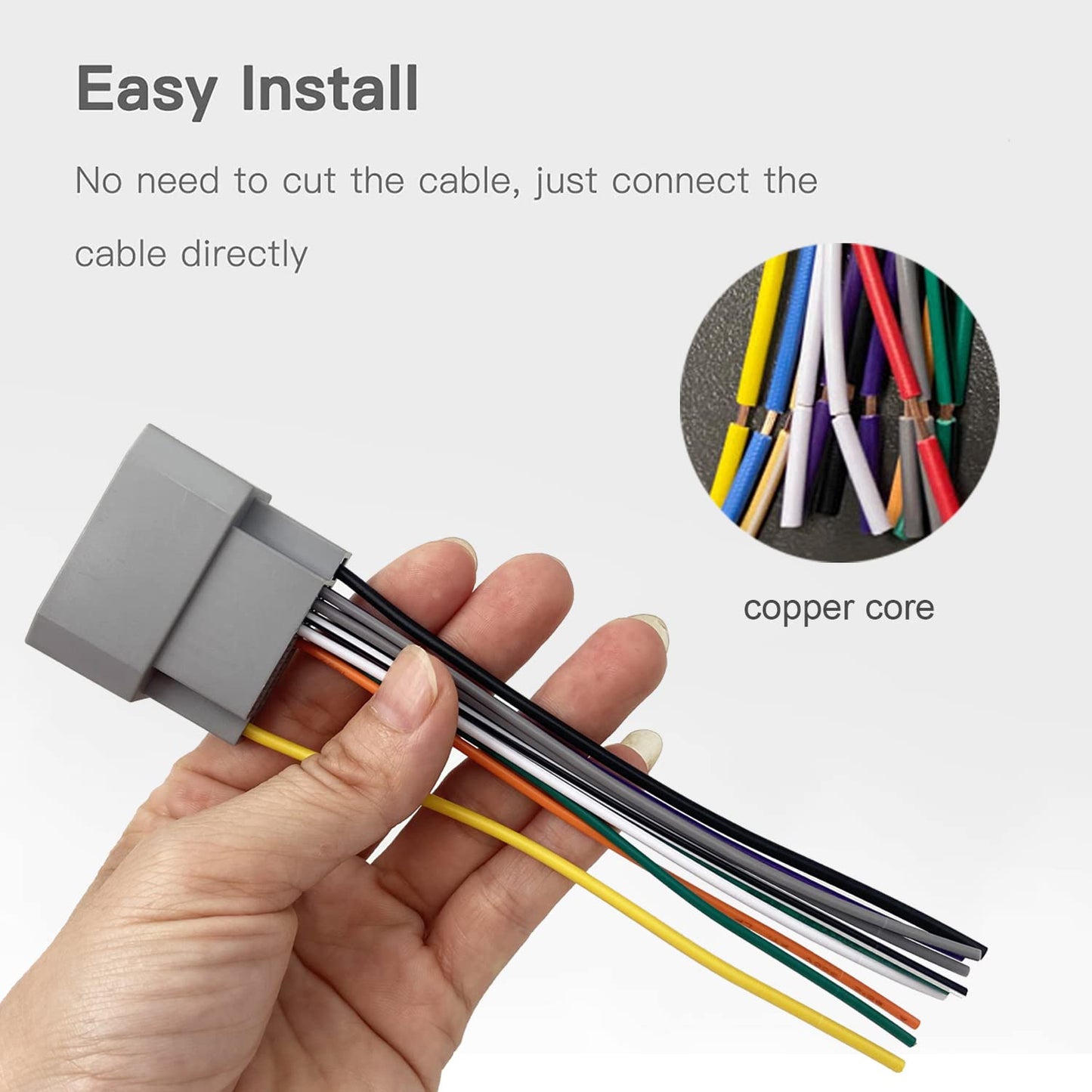 2006-2016 2007-2016 2004-2016 Car Radio Stereo Wiring Harness with Antenna Adapter for Dodge, Jeep, Chrysler Car